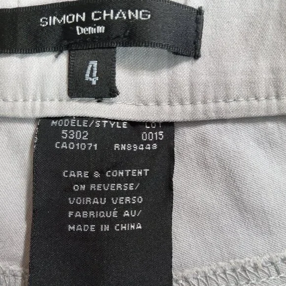 Simon Chang Women's Size 4 Straight Leg 5-Pocket Stretch Pants - Picture 2 of 14